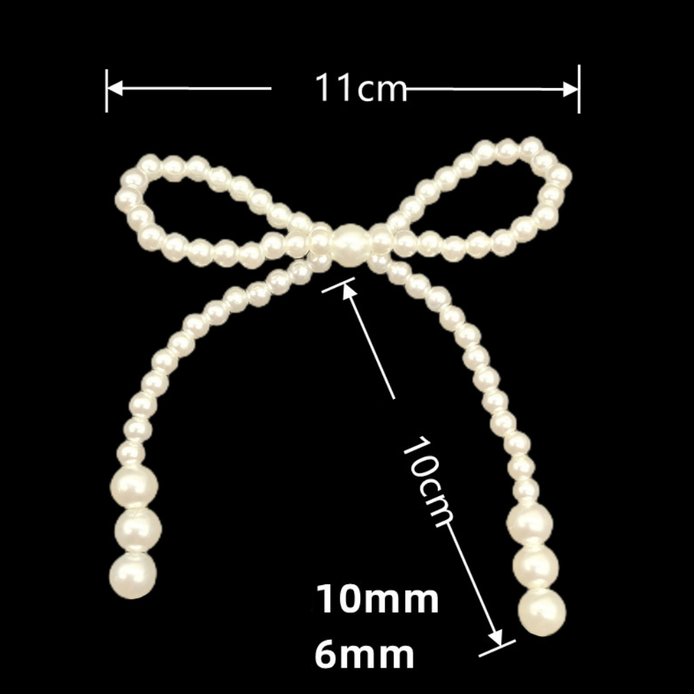 Pearl bow 6 pcs