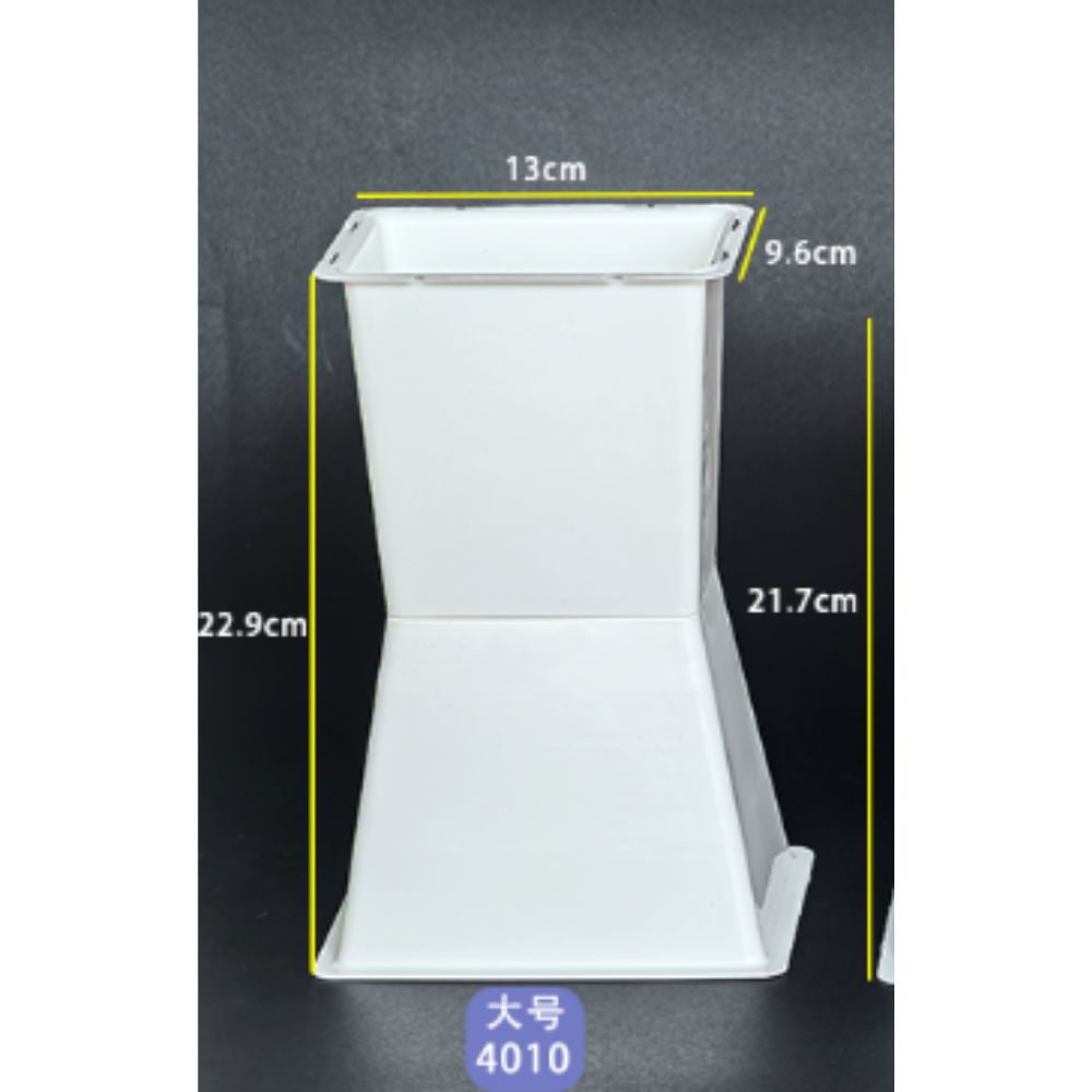 Plastic bucket base 5 in wide 9in long - 4010