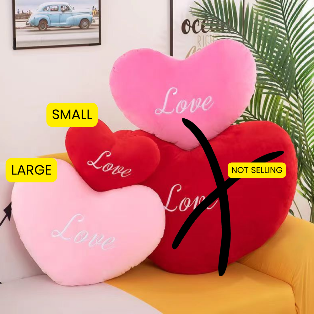 Large Heart throw pillow 1pc